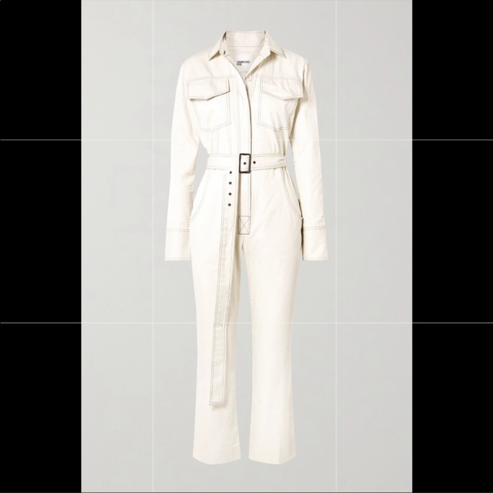 ORSEUND IRIS WORKWEAR JUMPSUIT SIZE SMALL NWT ECRU COLOR